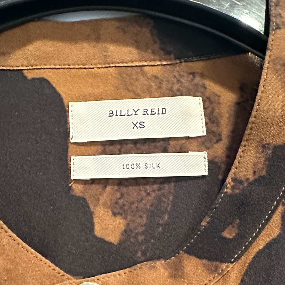 Billy Reid Brown and Black Midi Dress - Picture 2 of 4